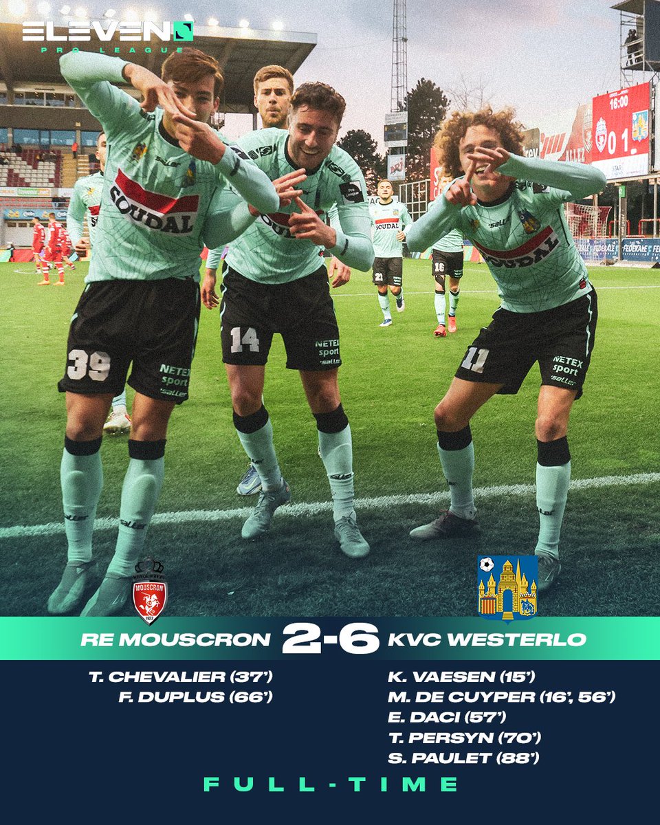 DAZN_BENL's tweet photo. FT | KVC Westerlo viert de titel met een klinkende zege! 🏆😎 #REMWES https://t.co/vBEZ1pscAB