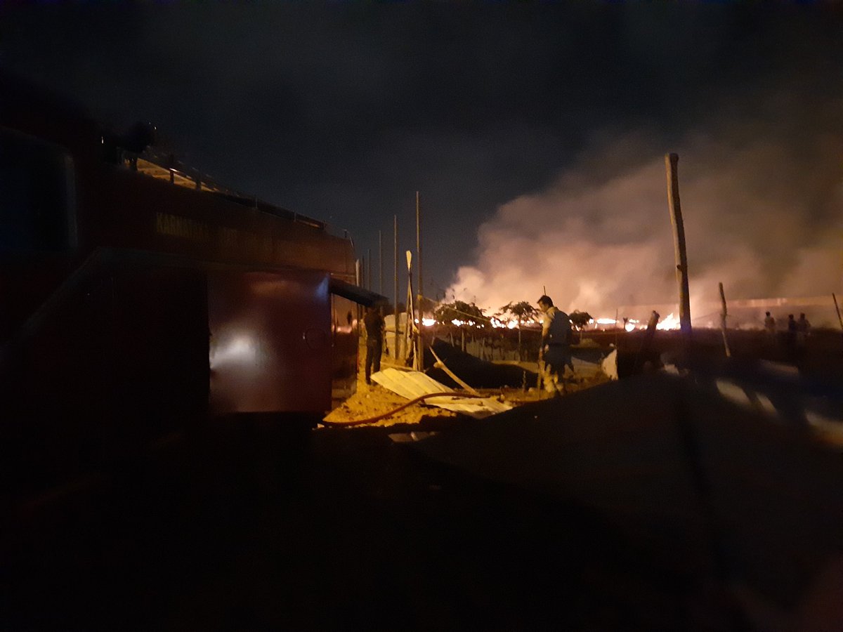 FireSafetyACT's tweet image. Thanks to @KarFireDept to reach the fire spot in Nallurahalli and stopped fire spread to larger area.
Also to note that it took 35 minutes for fire truck to reach the spot that also in midnight, could be improved.