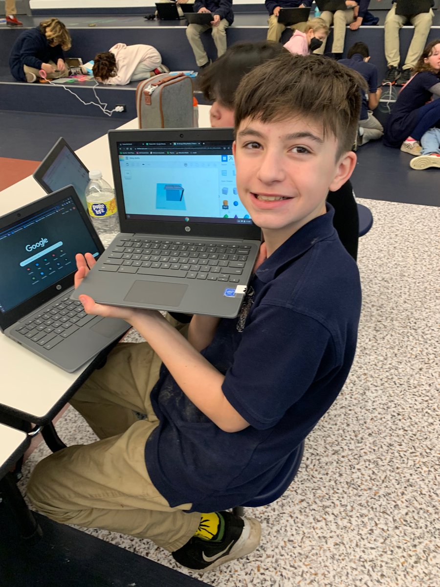 ElginCharter's tweet photo. Our crew is working through the Design Thinking Process on their Passion Projects! Lots of great work with 3D pen pro types and Tinker Cad. @ELeducation https://t.co/d8VDGcb6hW