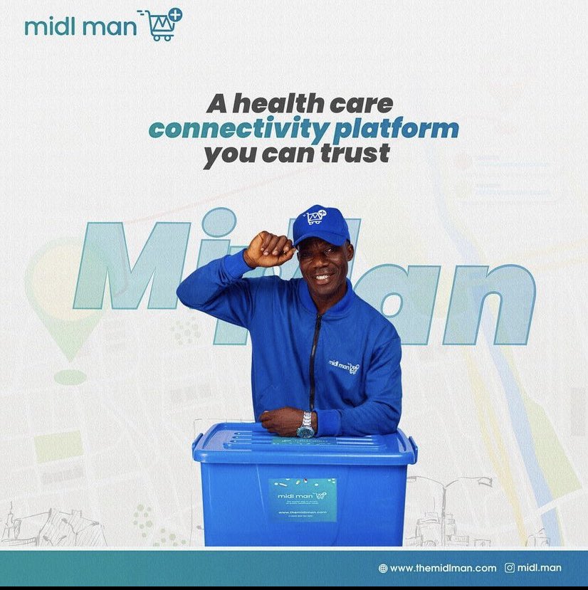 themidlman's tweet photo. We are your Midlman, a health connectivity platform that links you to quality healthcare products and drugs at the fastest possible time
Find out more on. https://t.co/5Sv0riQi3n
#midlman #healthcareplatform #onlinehealthcare #midlman4naija #WorldHealthDay2022 #healthcare https://t.co/90MO9t5Gzu