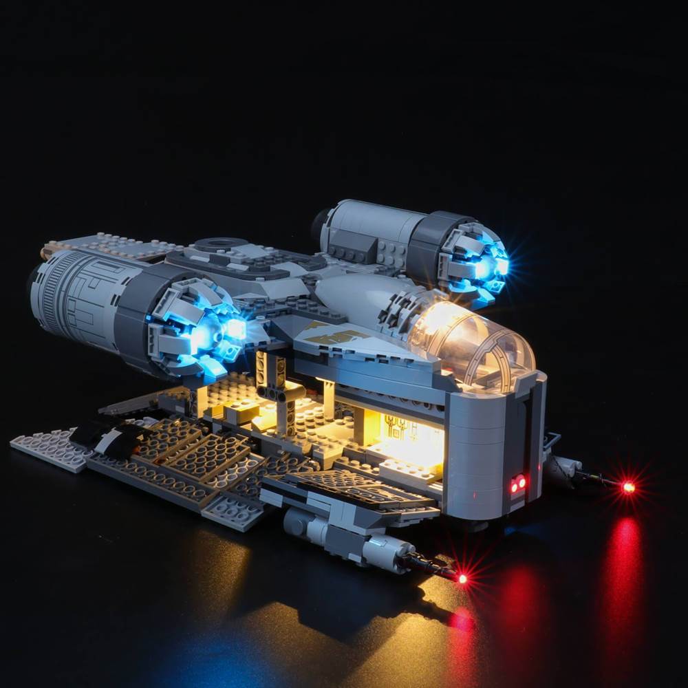 laughingplace's tweet photo. Mike reviews the #BriksMax LED Lighting Kit for the #LEGO #TheMandalorian Razor Crest building set: https://t.co/nlO8SQp2n8 https://t.co/3o4qhSgay7