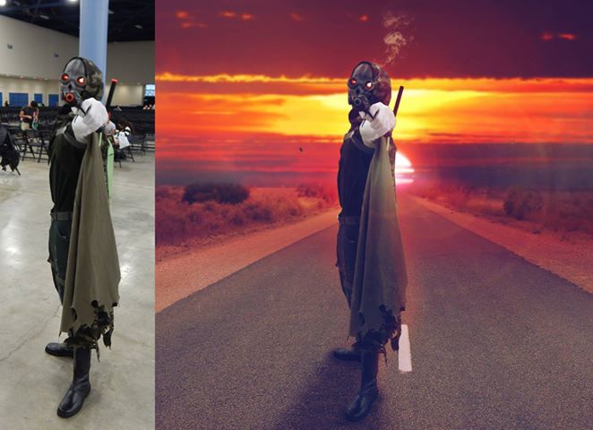 Bamisaur's tweet photo. Here's a couple edits I did of Cosplayers several years ago from @FloridaSupercon These are some #beforeandafter pictures I like to help show my work. :D
Orange Pic is #DeathGun from @SwordArtUSA
The Blueish one is #Zabuza from @Naruto_Anime_EN https://t.co/zLx1gjrJz2