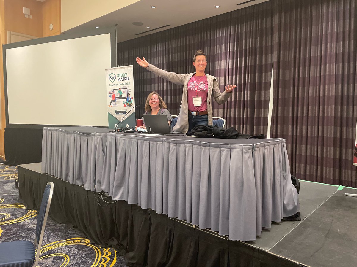 GenEBUSacademy's tweet photo. Top Takeaway from #dlsymp22 is that presenting with a friend is fun and collaboration makes the world go round! Such a privilege to get back to in-person connections and learning once again. #blendedBC @CANeLearn https://t.co/TTT3XG0ACq