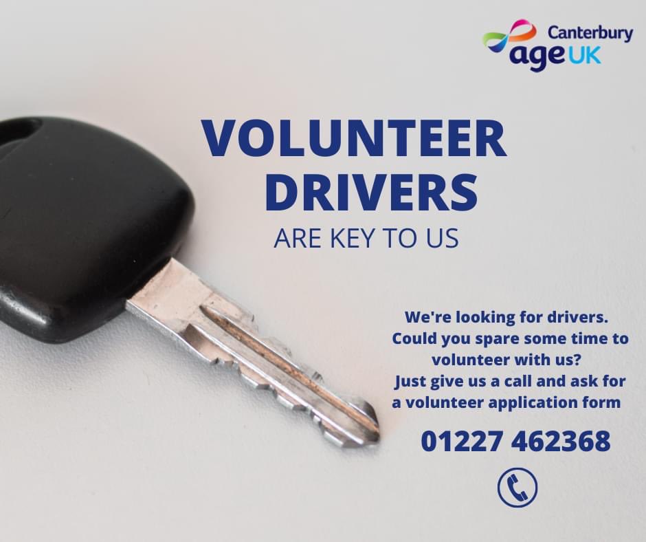 We would really love to hear from you if you think you can help.  Please give us a call on 01227 462368.  Thank you😊