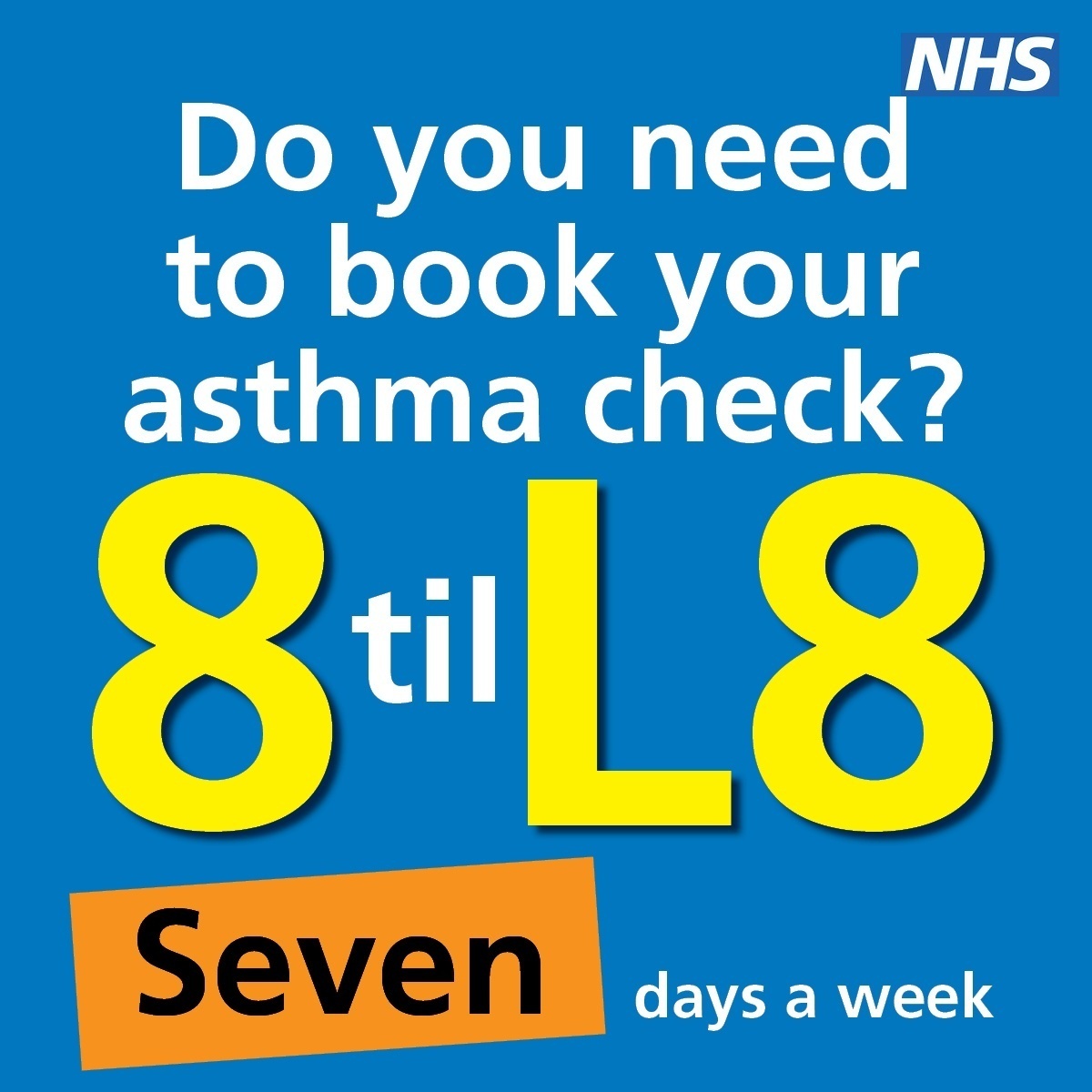 BlackpoolHosp's tweet photo. Need to book your asthma check and can’t find time to get to your GP practice?⌚️Appointments are available #8tilL8, seven days a week.

Evening &amp; weekend appointments available at clinics in #Blackpool #Fleetwood #Freckleton #Garstang &amp; #Preesall.

👀👉 https://t.co/FVocBscDb0 https://t.co/vL29UzOwM6