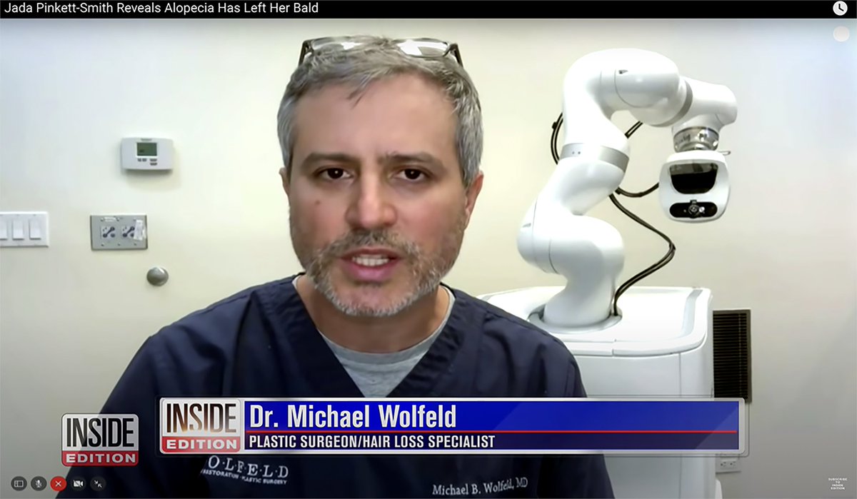With all the recent discussion on female alopecia, we want to highlight <a href="/drwolfeld/">Dr. Michael Wolfeld</a>’s work on female hair loss. Head to youtu.be/gyCueIMYghw to watch Inside Edition’s video on female alopecia and hear Dr. Wolfeld’s comments on female pattern hair loss.

#ARTAS #NeoGraft #VERO
