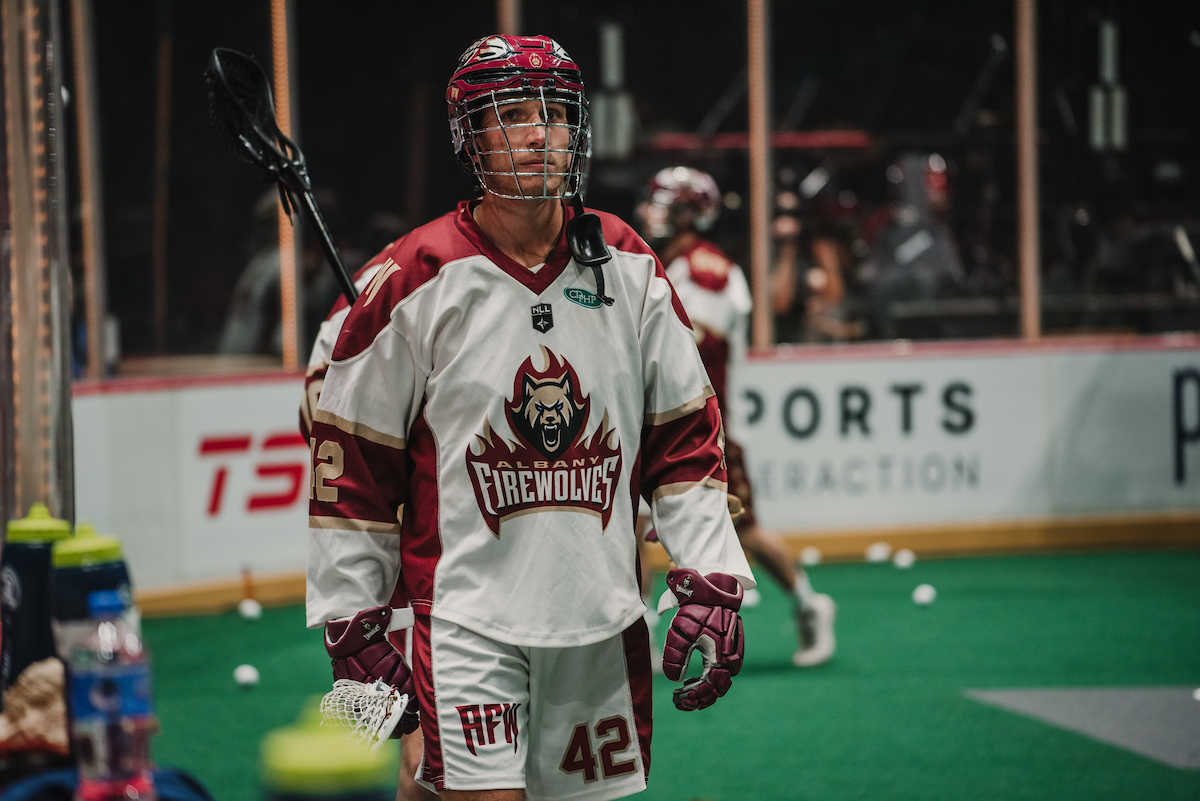 signaturelax's tweet photo. Ol' [Andrew] Kew had himself a game last week vs Vancouver huh? 
4️⃣ goals; his 9th game of the season with multiple goals scored. 

📸 @NLL

#SignaturePro #SignatureLacrosse #NLL #ALBANYFIREWOLVES https://t.co/hqrPZvFcao
