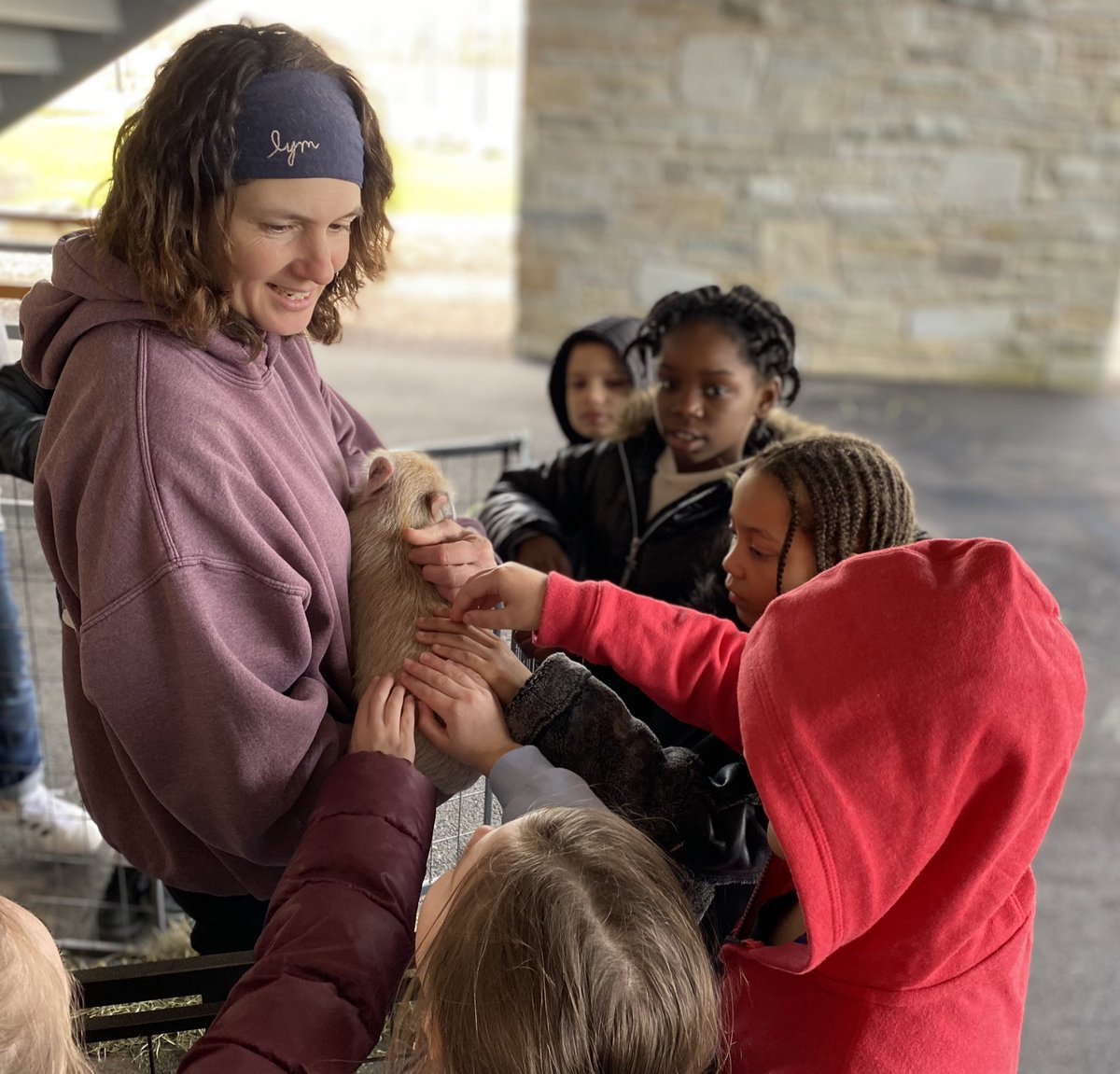 MrsDabek's tweet photo. Spring has sprung at Mac! Baby goats, bunnies and bunnies visited from Edward’s Petting Farm and Mrs. VP’s little bunnies went hunting for eggs and ducks! #MacArthurStrong #BPatriotProud @BCSDMAPrincipal @BinghamtonCSD https://t.co/qlh3c4FkuC