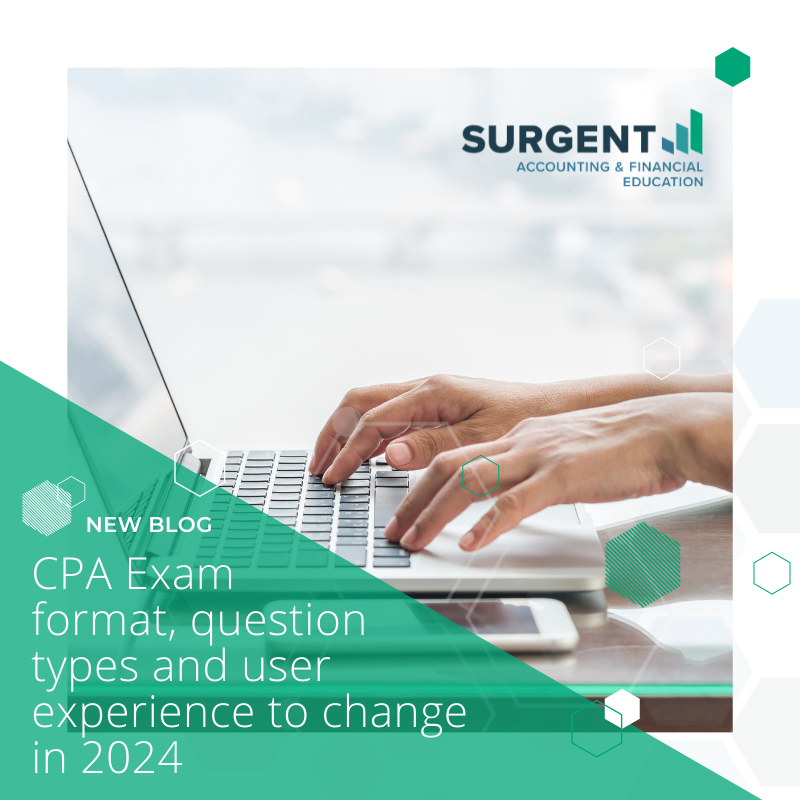 SurgentAFE's tweet photo. 🚨This just in!🚨 The @AICPA announced changes are coming to the #CPAexam in 2024 -- separate from the #CPAEvolutionModel. Our @profjackc describes the 5 major changes to the exam format, user experience and questions in this brand-new blog post: https://t.co/JqJHXx2wST https://t.co/Uz53u5t3lG