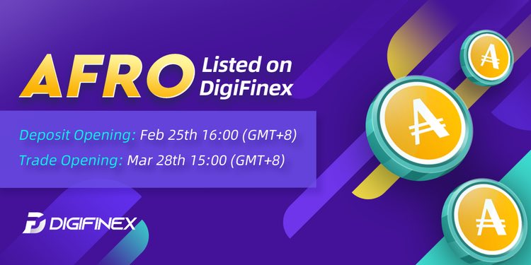 AFRO is now listed on #digifinex