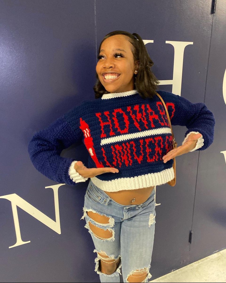 Custom Howard University Sweatshirt for the lovely <a href="/itsrealpinkk/">pinkk</a> Orders open 5/15💅🏾