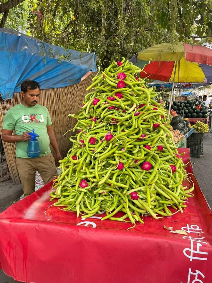 dc_sanjay_jas's tweet image. काम छोटा हो या बड़ा मायने नहीं रखता.. प्रस्तुतिकरण (Presentation) मायने रखता है.
यहां ककड़ियों की इतनी सुंदर सजावट देख कर ही इन्हें खरीदने का मन कर जाए.!💚 
#PresentationMatters 
PC : VineetKr