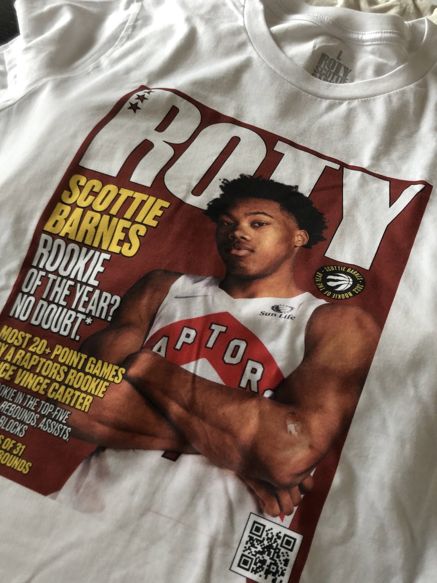 scottie barnes rookie of the year shirt