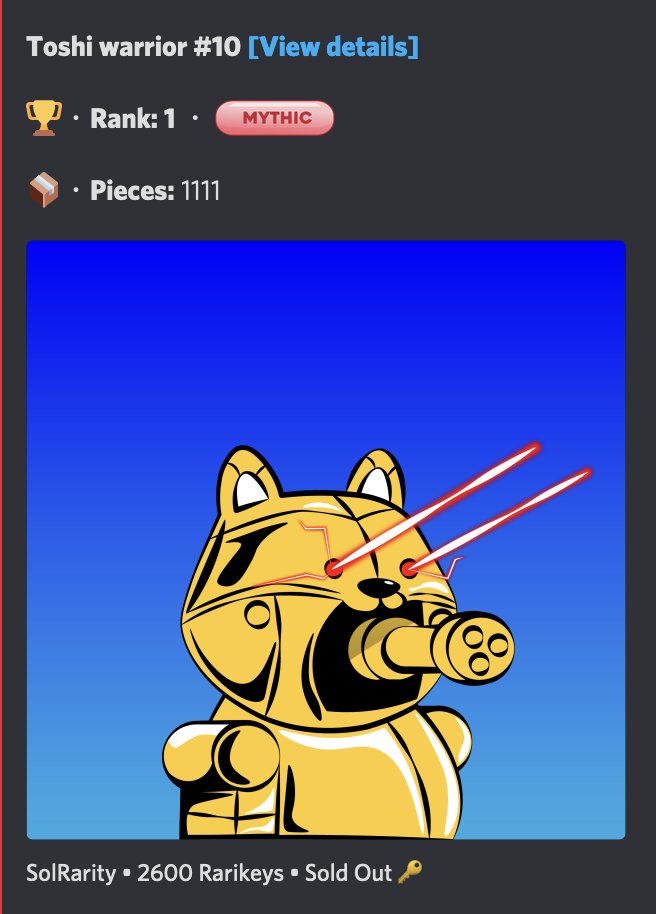 🎁Special Giveaway For the upcoming of Zombies!🎁

🔥Mecha Golden 1/1 Toshi NFT To WIN + 3 SOL!🔥

1️⃣Like this post &amp; RT ❤🔄
2️⃣Tag 3 Friends 👤
3️⃣Follow <a href="/ToshiWorld_/">Toshi World ™ | Zombies SOLD-OUT</a> 
4⃣Join the Discord

🍀Good luck to everyone🍀

#Solana #P2E #gaming #DAO #NFTGiveaway #Giveaway #NFT #SOL #GOLD