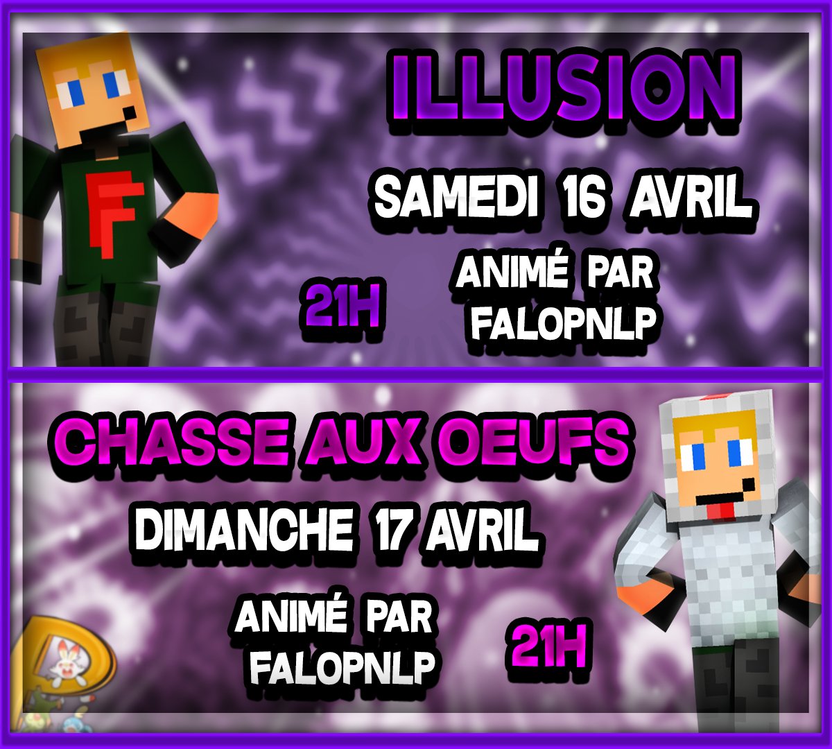 PokepixelFR's tweet photo. Les prochains évènements sur le serveur PokéPixel !
Vérifiez la disponibilités des évents avec la commande 
/𝐞𝐯𝐞𝐧𝐭𝐬 en jeu !

Bon jeu sur PokéPixel ! 🥰

Crédit image @SxmbreSoow ☺️ https://t.co/Pt10UjuU9G