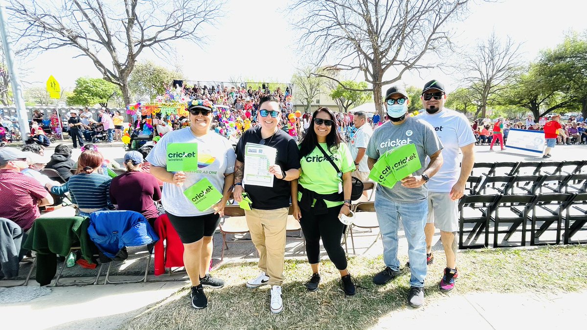 Ver0429's tweet photo. San Antonio @Cricket Wireless team out Promoting the @Affordable Connectivity Program at Battle of the Flowers! Had fun and made some great connections. https://t.co/vIx4YFSBEt