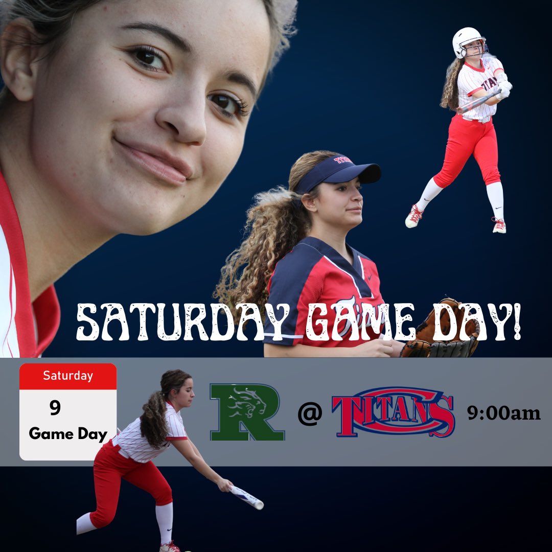 CHS Titan Softball on Twitter "Game Day is Saturday this week and it’s