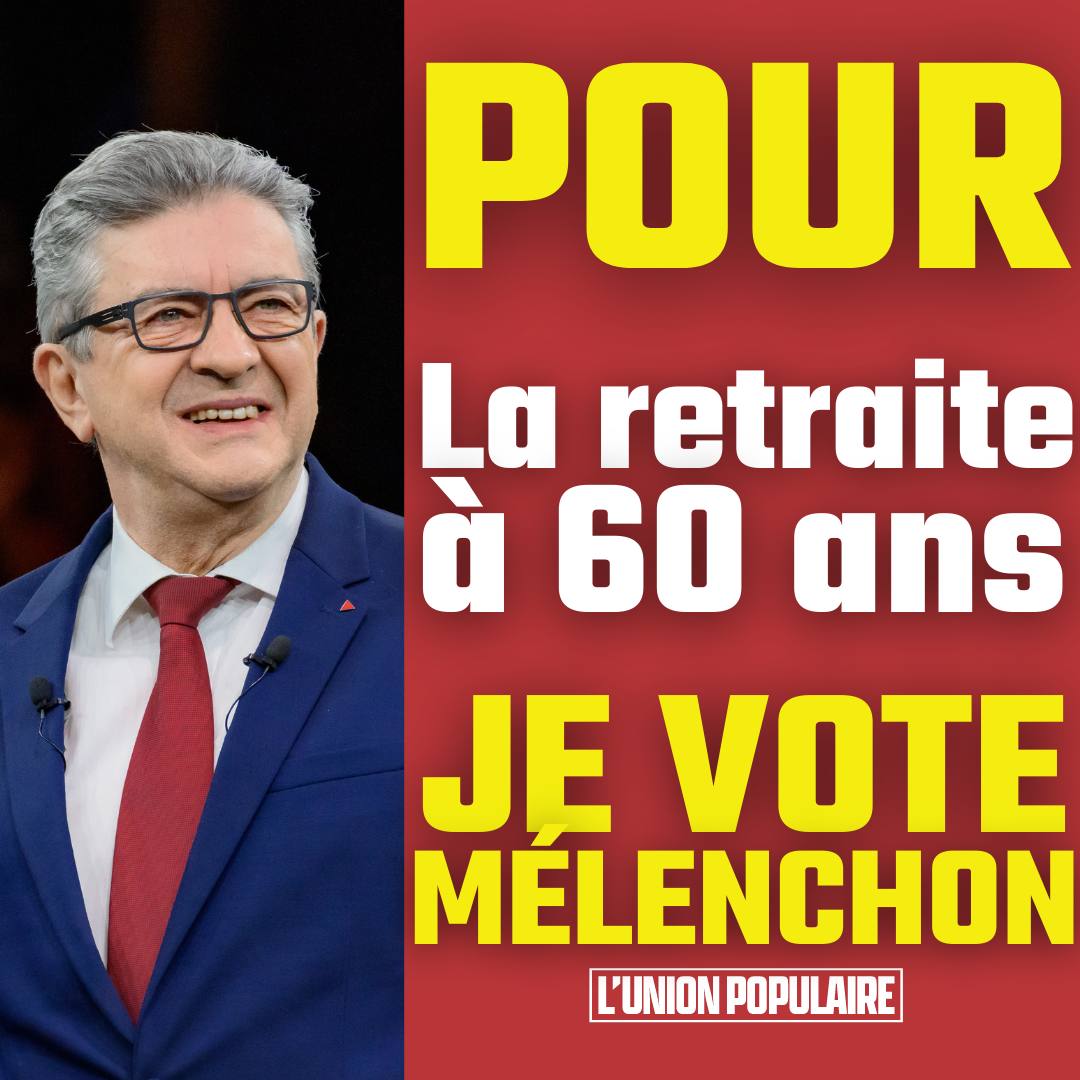 PantinInsoumise's tweet photo. #DimancheJeVoteMelenchon à #Pantin
Parce qu'un autre monde est possible
Pour la retraite à 60 ans
Pour le SMIC à 1400€
Pour la #planificationécologique
Pour la #6eRépublique
Pour la garantie d'emploi 
#Melenchon2eTour et le 24 avril à l'Elysee ! https://t.co/scGWKjPhRE