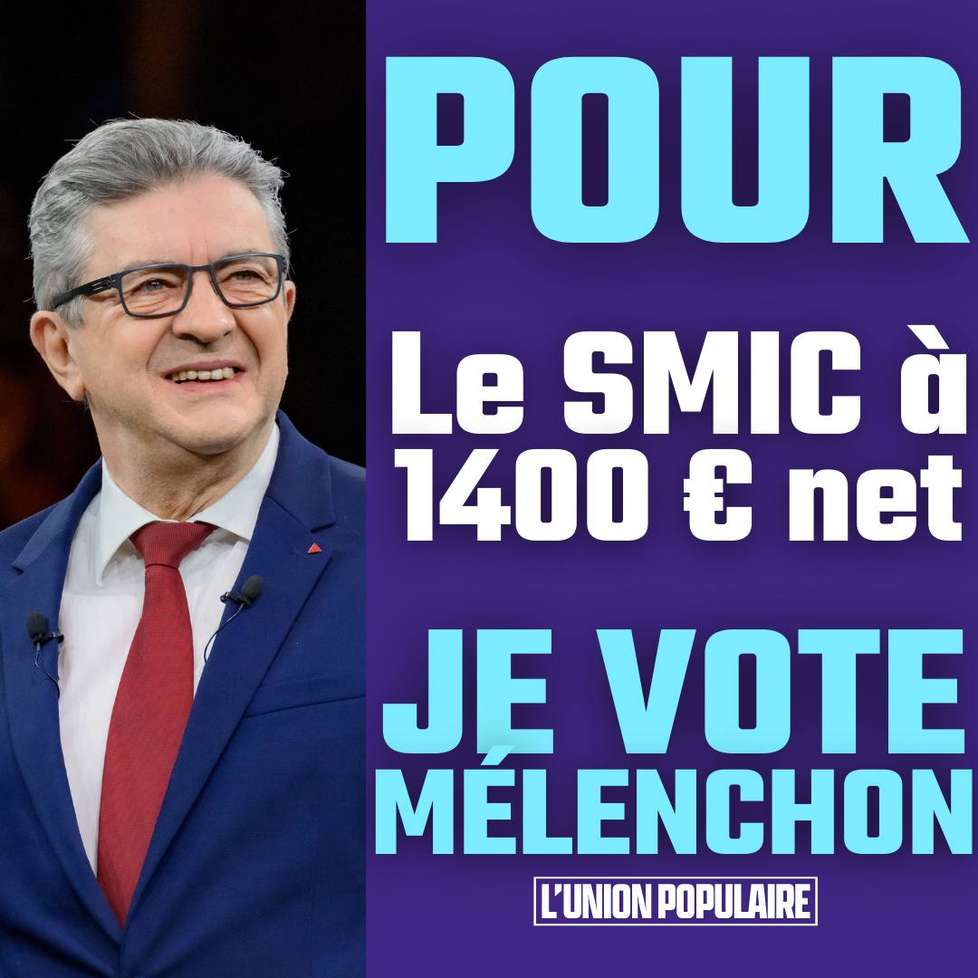 PantinInsoumise's tweet photo. #DimancheJeVoteMelenchon à #Pantin
Parce qu'un autre monde est possible
Pour la retraite à 60 ans
Pour le SMIC à 1400€
Pour la #planificationécologique
Pour la #6eRépublique
Pour la garantie d'emploi 
#Melenchon2eTour et le 24 avril à l'Elysee ! https://t.co/scGWKjPhRE