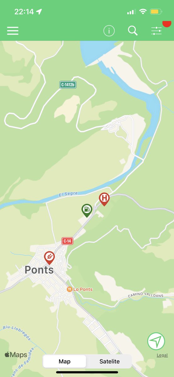 electricfelix's tweet photo. Now @hugobosnl has sent me his live location on the road to Andorra and thanks to @electromaps I can tell him within seconds only the @RepsolWorldwide 50kW in the region works. Electric life in Spain 2022 #redundancy
⚡️⚡️⚡️
#JuicePass https://t.co/VWSEWebOsw