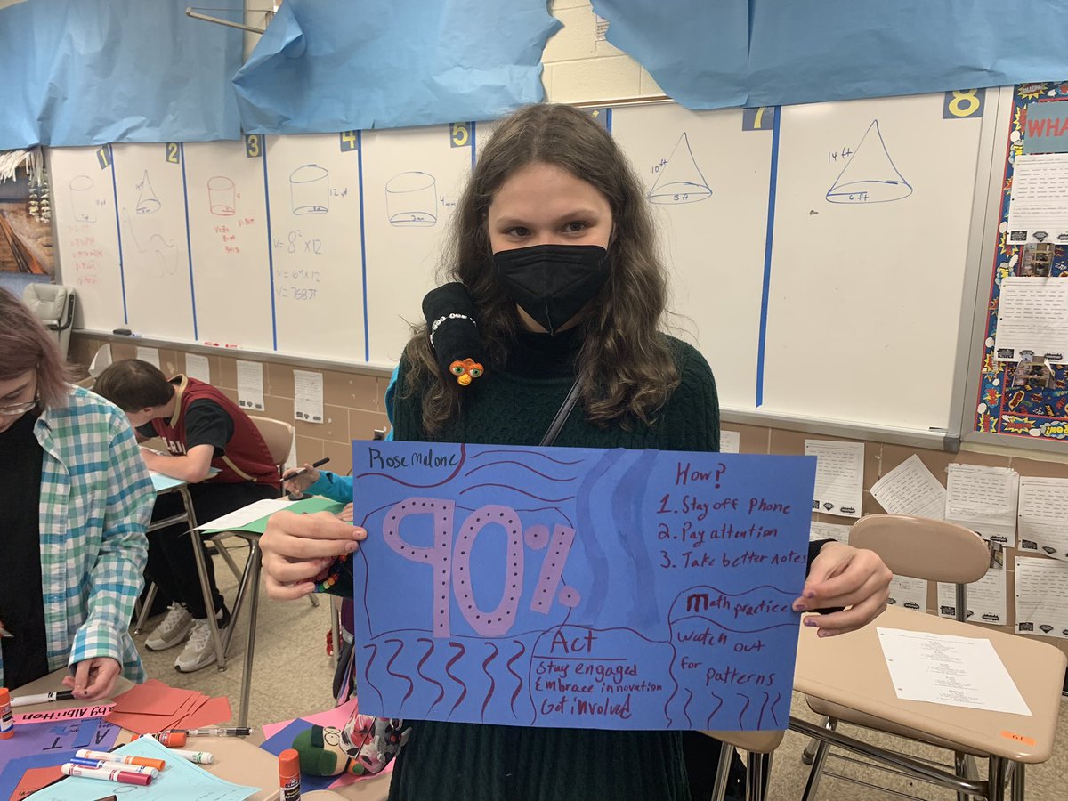 j_eisenberg87's tweet photo. Students @CatonsvilleMS create SMART goals for math class for 4th quarter #achievecreatetransform @BCPSMATH @BCPS_AVID https://t.co/1e67EAVI37