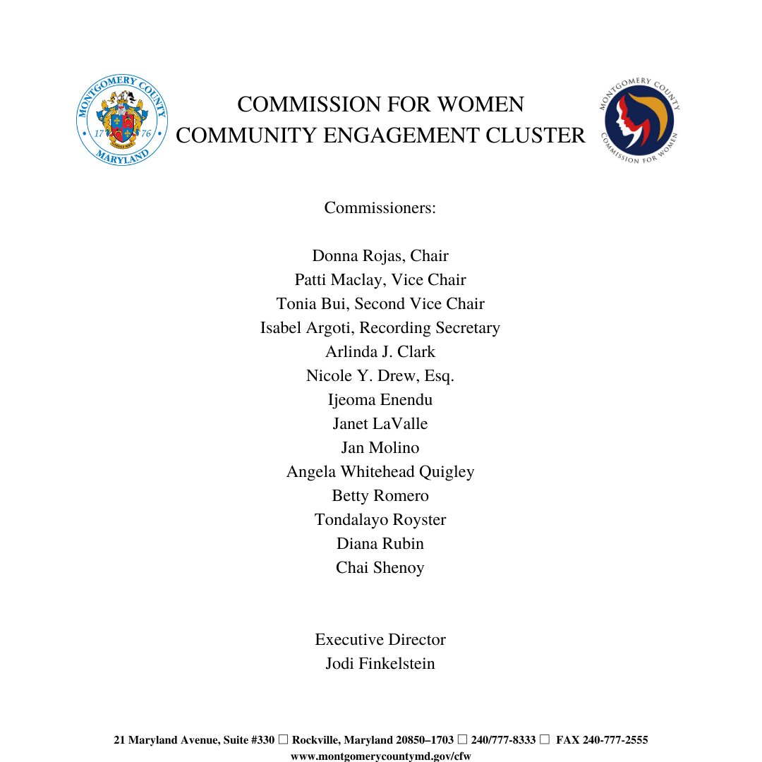 MoCoWomen's tweet photo. Statement from Montgomery County Commission for Women.
#mococfw https://t.co/T8UVpkNXxT