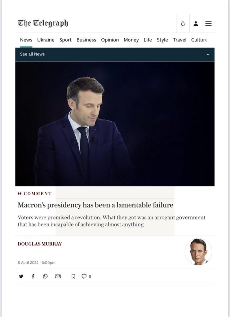 StephaneSimon_1's tweet photo. La presse britannique ne s’y trompe pas… #ToutsaufMacron https://t.co/1bkMh8YXZy