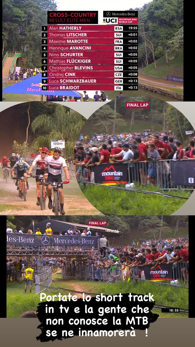 ILENIALazzaro's tweet photo. Portate lo short track in TV 📺! Solo così la gente si innamorerà della MTB! #chegara #manico #adrenalina #xcc @UCI_MTB #petropolis https://t.co/KHq5nMRh9e
