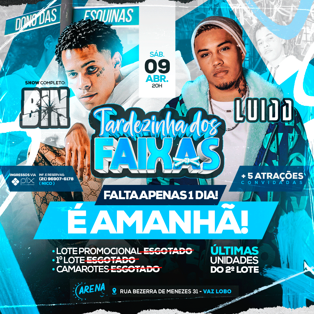 Ht_Qebb's tweet photo. AMANHÃ TEMOS UM ENCONTRO MARCADO LA NO ESPAÇO ARENA 🤩💥

SHOW DO CANTOR BIN, VAMOS CMG ? ✅

#TDFX https://t.co/y9BQfvcxwy