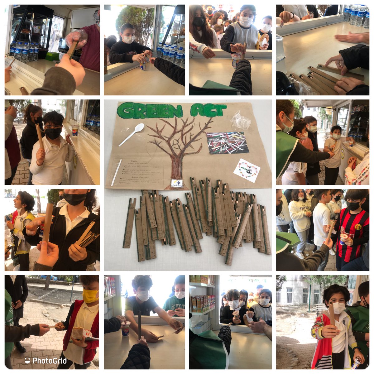 GREEN ACT #etwinning Projesi kapsamında başlattığımız “Dünyayı Birlikte Soğutalım” kampanyasına biz de “Pipet İstemiyoruz!” sloganıyla katıldık. Kantinde pipet istemeyenlere tohumlu kalem hediye ettik.💚🌍 <a href="/GreenAct_/">Green Act</a> <a href="/tretwinning/">eTwinning Türkiye</a> <a href="/etwinningmugla/">eTwinning Muğla</a> <a href="/etwmarmaris/">eTwinning Marmaris</a> <a href="/Evrenpasaiokulu/">Evren Paşa İlkokulu-Ortaokulu/Marmaris</a>