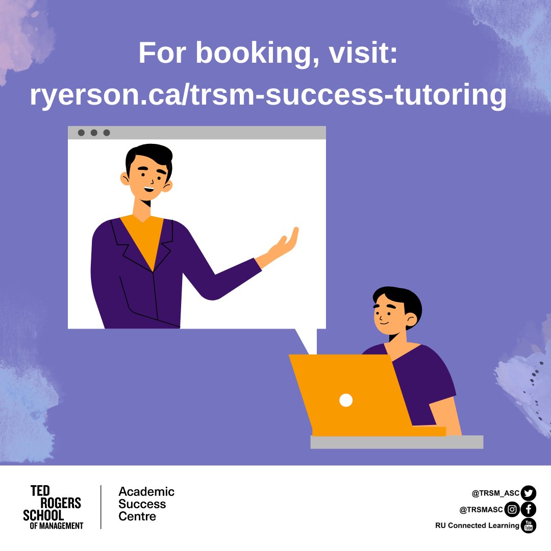 ATTENTION: There is only 1 more week left of the semester! The last day for ASC sessions will be on April 14, 2021. Please book your sessions in advance to secure your spot (but there is also a waiting list for sessions that are fully booked).
#TraintoLearn #AlwaysLearning