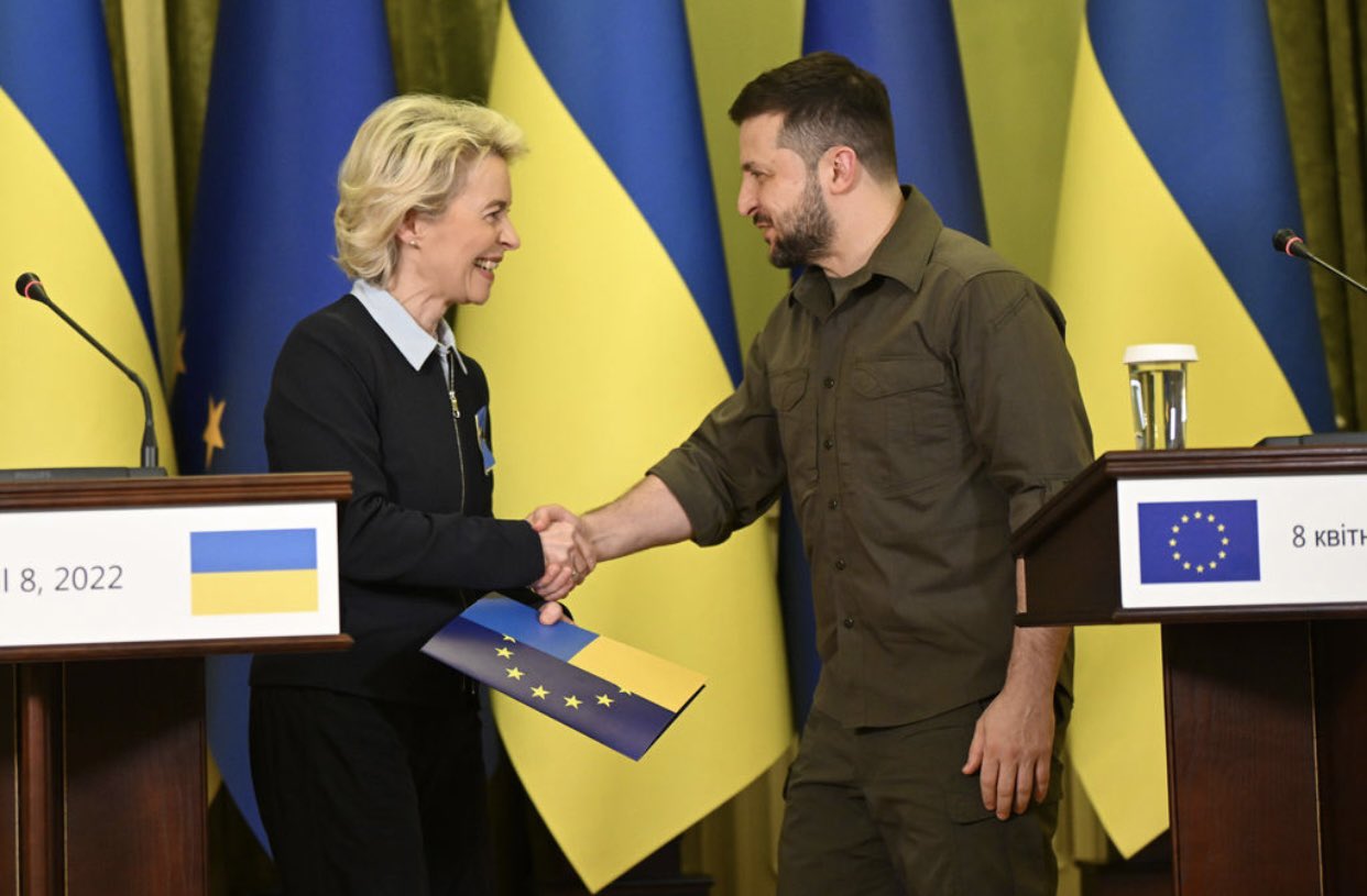Ursula von der Leyen on X: "Ukraine belongs in the European family. And today, Ukraine takes another important step towards EU membership. We will accelerate this process as much as we can,