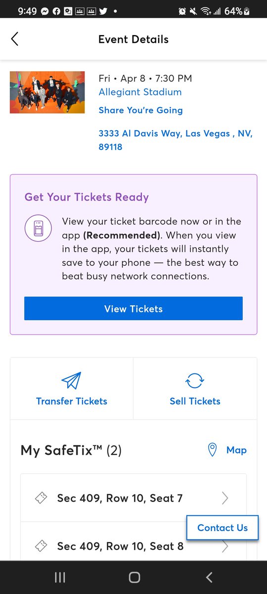 DiIvSaLu's tweet photo. Want to sell BTS Concert tickets for D1 today friday in Las Vegas.

#BTSTICKETSELLING 
#btslasvegas 
#PTD_ON_STAGE_LAS_VEGAS 
#BTSTICKETS #BTSCONCERT 
#BTSTICKETS https://t.co/AqGFCPZwrK