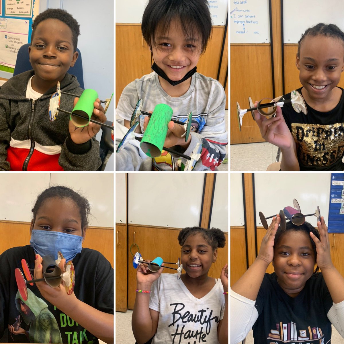 s_clague's tweet photo. Our Simple Machines final project was to build a car that moved-and these all stars knocked it out of the park! Videos posted below. #STEM #scienceisfun @RCSDsch42 @RCSDNYS https://t.co/l8AHpj18en