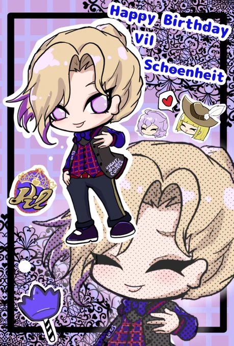 ヴィル様ー!お誕生日おめでとうございます🎉🎂
#ヴィル・シェーンハイト誕生祭2022
#ツイステファンアート 