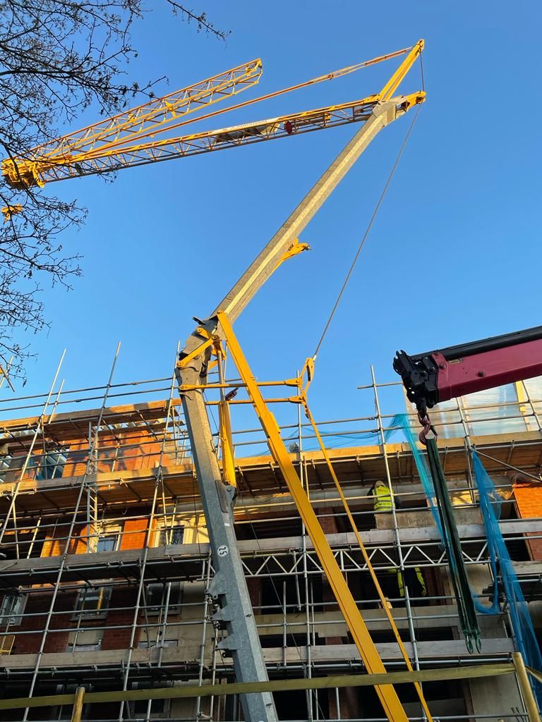 AbrahamTch's tweet photo. Our Potain IGO 36 crane rises up and unfolds to become a fantastic workhorse of a self-erecting crane! Trust the Experts at A Abraham Tower Crane Hire for your #towercranes #cranehire requirements. https://t.co/WKIphXZDtm