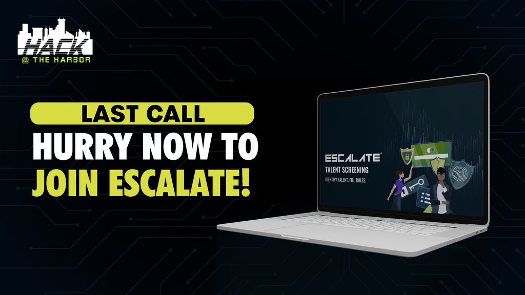 HathCon's tweet photo. Last call💥, hurry now to join ESCALATE! ➡️https://t.co/vixmrmtxlx

-
-
-
#hackers #cyberattack #malware #cybercrime #hacked #programmers https://t.co/Fh78xrhFXz