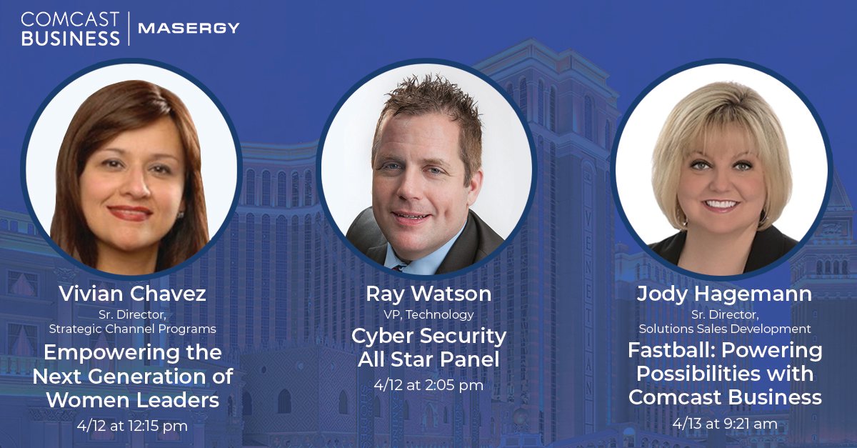 Looking forward to innovative tech speaking sessions alongside my @Masergy @ComcastBusiness colleagues at the #CPExpo ~
<a href="/jodyhagemann/">Jody Hagemann</a> and Vivian Chavez. 
Agenda HERE: hubs.la/Q017MpVF0