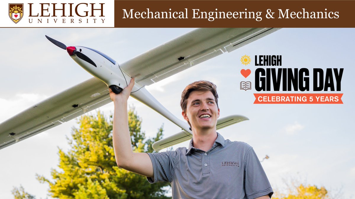 Attention alumni and friends! Mark your calendars for April 27 and help us celebrate #LehighGivingDay. Your gift will directly support educational experiences and research opportunities for current and future <a href="/LehighMEM/">Lehigh MEM</a> students. lehighgivingday.com/campaigns/mech…