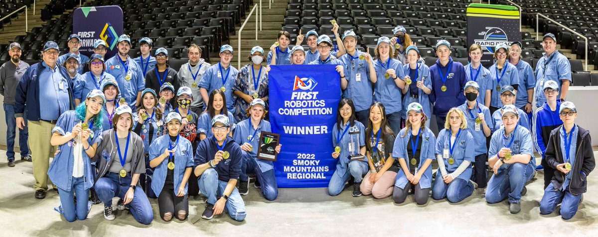 RoHAWKtics3824's tweet photo. We appreciate the support @KnoxSchools provides for robotics across the district, and especially for helping us get to Championships! We’ll make you proud! #rapidreact #morethanrobots #TNFIRST #omgrobots #hvhawknation #STEM https://t.co/vus5tUGcC8