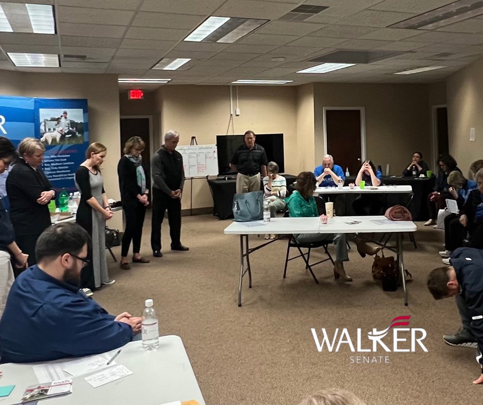 RepMarkWalker's tweet photo. Amazing kick off to our 40 days of prayer. There is no better way to approach these 40 days until the election than with prayer. Humbled and encouraged by these prayer warriors across the state and beyond. 

#pray https://t.co/HXhy6y4UPZ