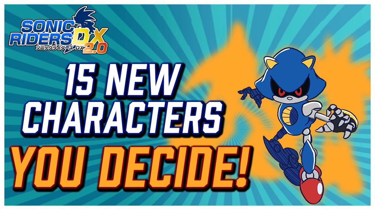 ExGearLabs's tweet photo. Metal Sonic isn't the only timeless classic to join the EX World Grand Prix! Check out who else in our latest video!

We're announcing the official Sonic Riders DX character poll, skin submissions, and more!

https://t.co/EtdWJURU8a

#SonicRiders #SonicTheHedgehog #SonicMovie2 https://t.co/lVjPpe1QaX