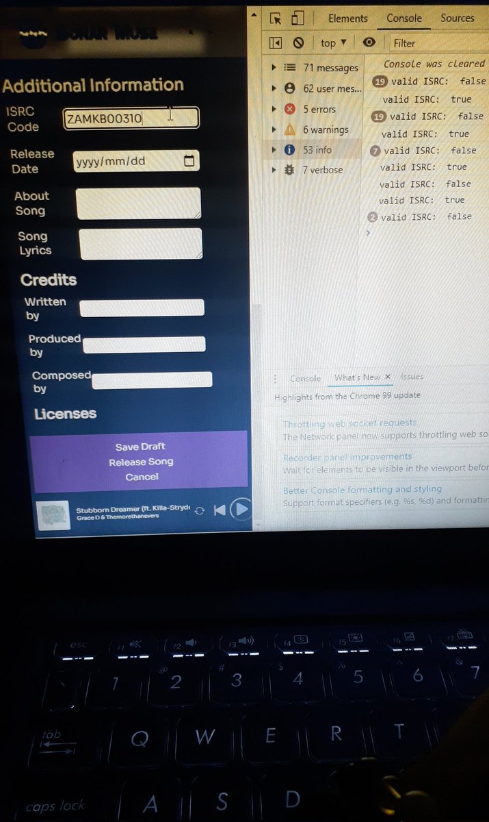 KillaStryder's tweet photo. Metadata 🎶
Can a musician tell me what an ISRC is and why it's important when uploading music to streaming platforms? 👀
#NFTminting
#MusicUploads https://t.co/Qh8IZexglM