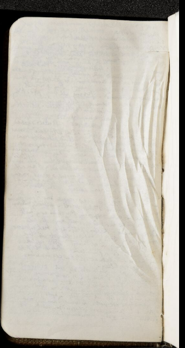 At around 0730 on 9th April 1917, Edward Thomas was killed. The remaining blank pages of his diary are creased by the pressure-wave from a German shell. @nlwales