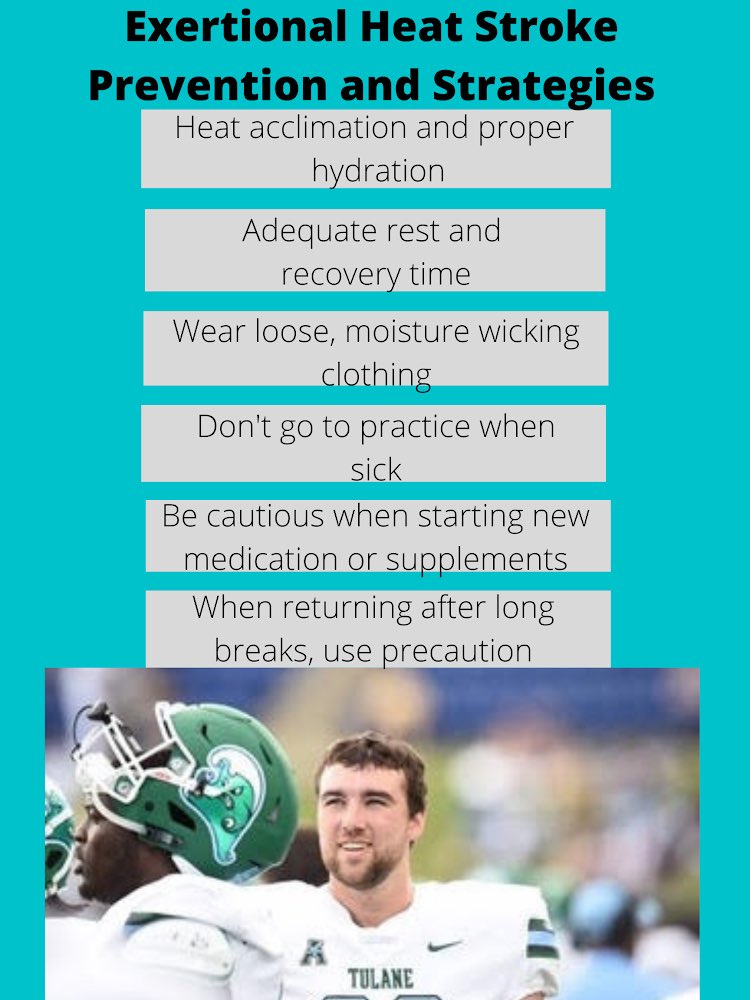 Some tips on how to prevent exertional heat stroke!