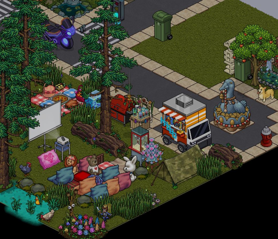 Home Ownership on Habbo
Looking for a new neighbour to build a quaint vintage-style homestead in beautiful Ginkgos Grove. 9 by 7 squares. Must have your own furni to build and draft building to be approved. Outdoor cinema. Free flow snacks. Apply if interested. <a href="/HabboDuckyWood/">DuckyWood</a>