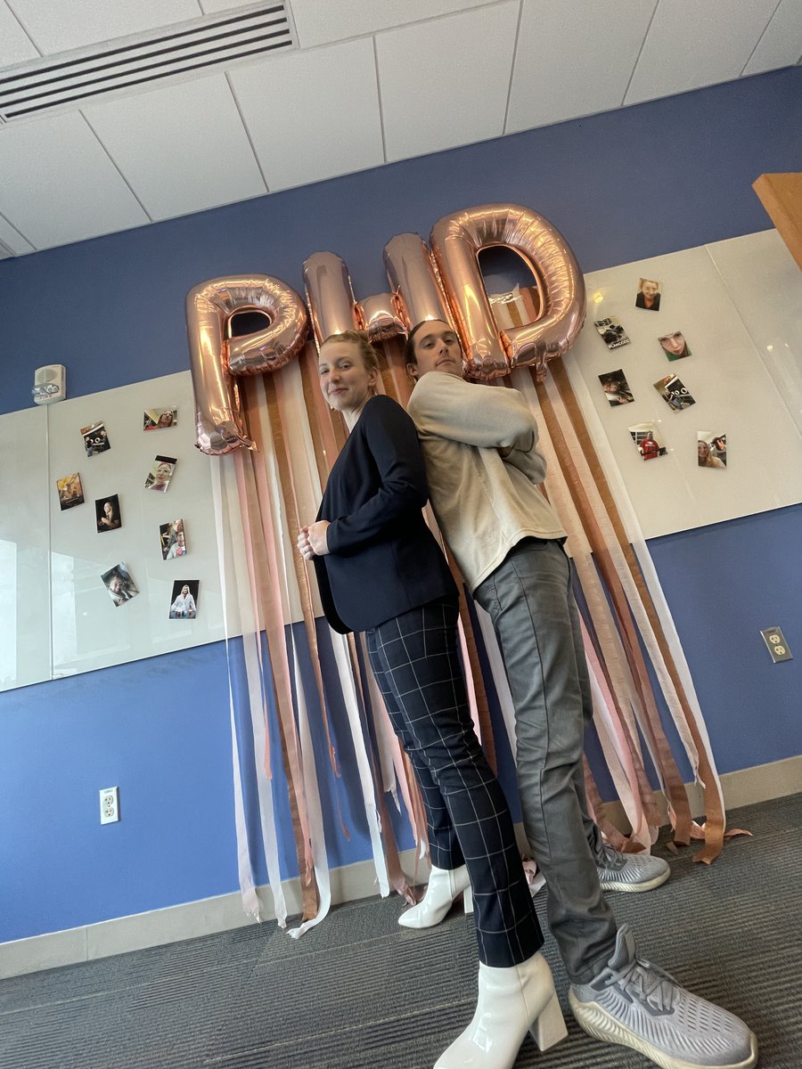 ZhangLabOSU's tweet photo. This week the @ZhangLabOSU is delighted to announce its first two PhD graduates! Congrats Dr. Madison Tuttle and Dr. Jamey Bower! We are so proud of both of their accomplishments and are excited to see what innovations and achievements their futures hold at DOW 
@DowNewsroom! https://t.co/puqAaMx94s