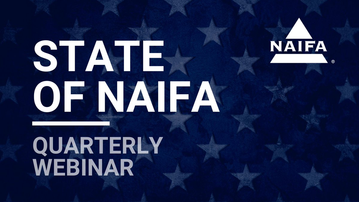 NAIFA's tweet photo. April 12, at 2 pm eastern, join NAIFA President Lawrence Holzberg and CEO Kevin Mayeux for association updates during the State of NAIFA. SVP Diane Boyle will provide a legislative briefing. NAIFAproud https://t.co/6Mp0o7UCye https://t.co/3CiE3u9hOp