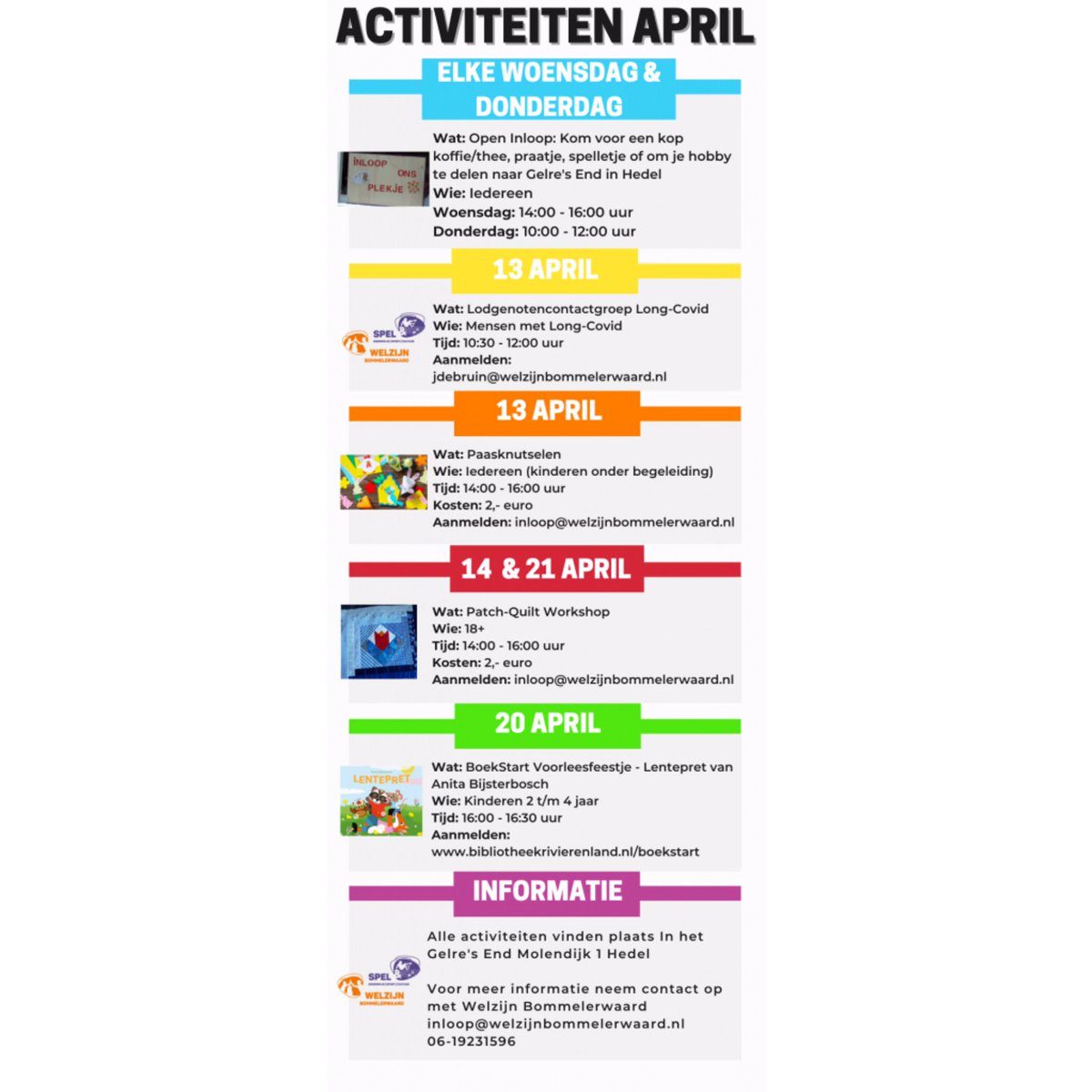 BommelerwaardN's tweet photo. HEDEL Gelre’s End - Maandoverzicht activiteiten Welzijn Bommelerwaard

@SWBommelerwaard https://t.co/3u3RxJAjsp