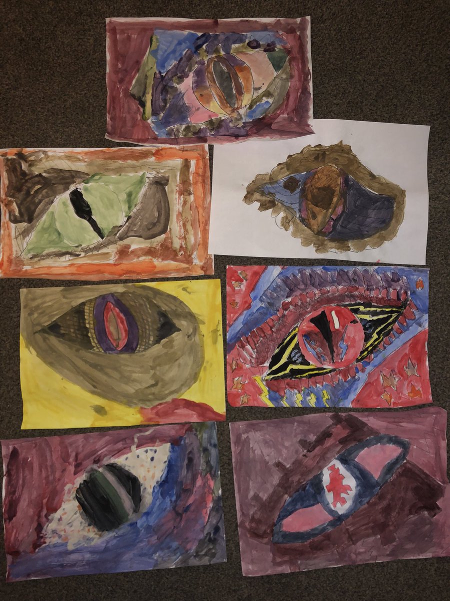 Y4Raglan's tweet photo. Dragon eye artwork to complete our topic this term. https://t.co/a1z4vOlibY